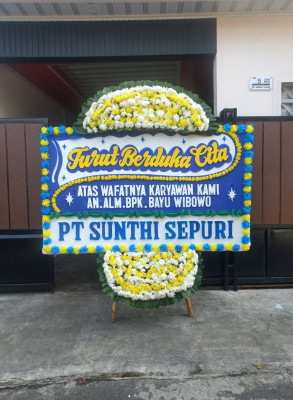 Papan Bunga Duka di Rundeng